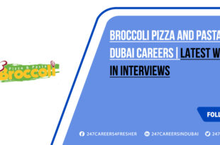 Broccoli Pizza and Pasta Dubai Careers