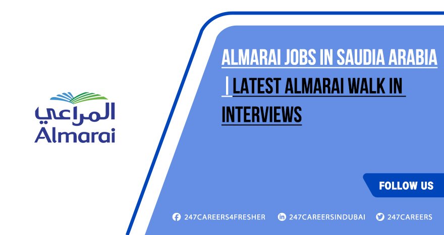 Almarai Jobs in Saudia Arabia